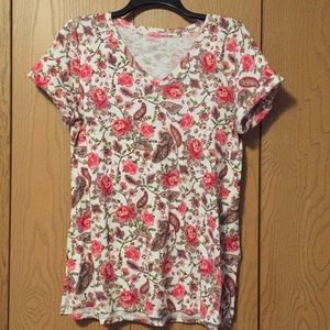 J Jill Pima Cotton Tee. Size M